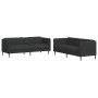 2-teilige Sofagarnitur aus schwarzem Stoff von vidaXL, Sofas - Ref: Foro24-3209240, Preis: 554,99 €, Rabatt: %