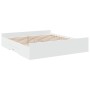 Estructura cama con cajones madera ingeniería blanca 180x200 cm de vidaXL, Camas y somieres - Ref: Foro24-3280272, Precio: 15...