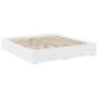 White engineered wood bed frame with drawers 180x200 cm by vidaXL, Beds and slatted bases - Ref: Foro24-3280363, Price: 212,4...