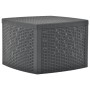 Anthracite gray plastic side table 54x54x36.5 cm by vidaXL, Garden tables - Ref: Foro24-48775, Price: 56,99 €, Discount: %