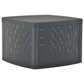 Anthracite gray plastic side table 54x54x36.5 cm by vidaXL, Garden tables - Ref: Foro24-48775, Price: 57,11 €, Discount: %