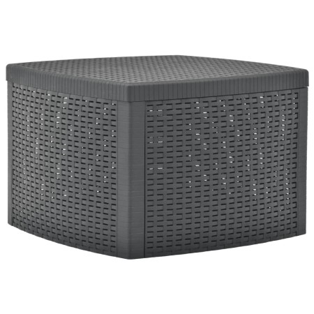 Anthracite gray plastic side table 54x54x36.5 cm by vidaXL, Garden tables - Ref: Foro24-48775, Price: 56,99 €, Discount: %