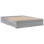 Cama con cajones madera ingeniería gris Sonoma 150x200 cm de vidaXL, Camas y somieres - Ref: Foro24-3280382, Precio: 195,00 €...