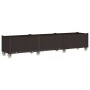 Brown PP planter with wheels 240x50x54 cm by vidaXL, Pots and planters - Ref: Foro24-368000, Price: 268,40 €, Discount: %