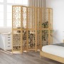 6-panel partition screen solid brown paulownia wood by vidaXL, Room dividers - Ref: Foro24-358875, Price: 130,64 €, Discount: %