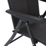 Folding garden chairs 2 pcs synthetic rattan black coffee by vidaXL, Garden chairs - Ref: Foro24-4007139, Price: 140,99 €, Di...