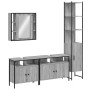 Set de armario de baño 4 pzas madera contrachapada gris sonoma de vidaXL, Muebles de baño - Ref: Foro24-3214748, Precio: 276,...