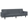 Zweiteilige Sofagarnitur aus dunkelgrauem Samt mit Kissen von vidaXL, Sofas - Ref: Foro24-3216269, Preis: 304,99 €, Rabatt: %