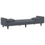 Zweiteilige Sofagarnitur aus dunkelgrauem Samt mit Kissen von vidaXL, Sofas - Ref: Foro24-3216269, Preis: 304,99 €, Rabatt: %