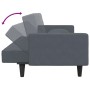 Juego de sofás con cojines 2 piezas terciopelo gris oscuro