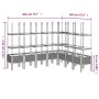 Planter with trellis PP black 200x160x142.5 cm by vidaXL, Pots and planters - Ref: Foro24-367973, Price: 155,46 €, Discount: %