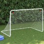 Portería de fútbol acero blanco 122x81x81 cm de vidaXL, Porterías de fútbol - Ref: Foro24-4007966, Precio: 34,96 €, Descuento: %