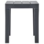 Mesa de jardín con 2 bancos plástico gris antracita de vidaXL, Conjuntos de jardín - Ref: Foro24-48778, Precio: 115,08 €, Des...