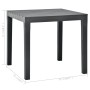 Garden table with 2 anthracite gray plastic benches by vidaXL, Garden sets - Ref: Foro24-48778, Price: 115,26 €, Discount: %