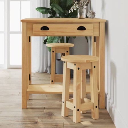 Kitchen high stools 2 pcs solid pine wood by vidaXL, Furniture sets for kitchens and dining rooms - Ref: Foro24-4005699, Pric...