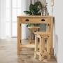 Kitchen high stools 2 pcs solid pine wood by vidaXL, Furniture sets for kitchens and dining rooms - Ref: Foro24-4005699, Pric...