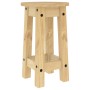 Kitchen high stools 2 pcs solid pine wood by vidaXL, Furniture sets for kitchens and dining rooms - Ref: Foro24-4005699, Pric...