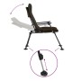 Taupe folding fishing chair with armrests by vidaXL, Garden chairs - Ref: Foro24-4006419, Price: 105,99 €, Discount: %