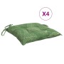 Chair cushions 4 pcs fabric leaf print 40x40x7 cm by vidaXL, Cushions for chairs and sofas - Ref: Foro24-361499, Price: 35,20...