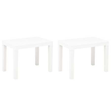 Garden benches 2 units white plastic by vidaXL, garden benches - Ref: Foro24-48780, Price: 75,18 €, Discount: %