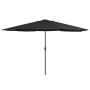 Outdoor-Regenschirm mit schwarzer Metallstange 390 cm von vidaXL, Sonnenschirme - Ref: Foro24-47384, Preis: 67,91 €, Rabatt: %