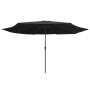 Outdoor-Regenschirm mit schwarzer Metallstange 390 cm von vidaXL, Sonnenschirme - Ref: Foro24-47384, Preis: 68,99 €, Rabatt: %