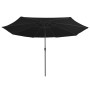 Outdoor umbrella with black metal pole 390 cm by vidaXL, Umbrellas - Ref: Foro24-47384, Price: 68,99 €, Discount: %