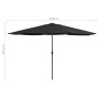 Outdoor umbrella with black metal pole 390 cm by vidaXL, Umbrellas - Ref: Foro24-47384, Price: 68,99 €, Discount: %