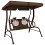 Rocking bench for children brown fabric 115x75x110 cm by vidaXL, Garden rockers - Ref: Foro24-48097, Price: 89,99 €, Discount: %