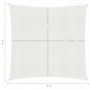 White HDPE sail awning 160 g/m² 6x6 m by vidaXL, Umbrellas - Ref: Foro24-311224, Price: 72,99 €, Discount: %