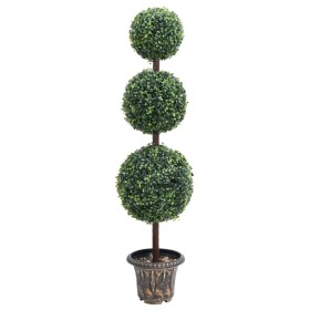 Ball-shaped artificial boxwood plant with green pot 118 cm by vidaXL, artificial flora - Ref: Foro24-336511, Price: 82,68 €, ...