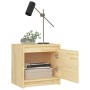 Solid pine wood bedside table 40x30.5x40 cm by vidaXL, Nightstands - Ref: Foro24-808113, Price: 33,64 €, Discount: %