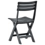 Folding garden chairs 2 units anthracite gray plastic by vidaXL, Garden chairs - Ref: Foro24-48787, Price: 87,70 €, Discount: %