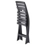 Folding garden chairs 2 units anthracite gray plastic by vidaXL, Garden chairs - Ref: Foro24-48787, Price: 87,70 €, Discount: %