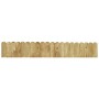 Rollo de borde de madera de pino impregnada verde 120 cm de vidaXL, Ribetes y bordes para jardín - Ref: Foro24-49105, Precio:...