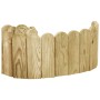 Rollo de borde de madera de pino impregnada verde 120 cm de vidaXL, Ribetes y bordes para jardín - Ref: Foro24-49105, Precio:...