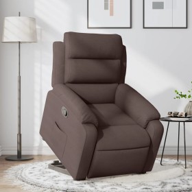 Dark brown fabric lift-up recliner by vidaXL, Armchairs - Ref: Foro24-3204985, Price: 295,99 €, Discount: %