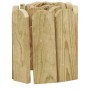 Rollo de borde de madera de pino impregnada verde 120 cm de vidaXL, Ribetes y bordes para jardín - Ref: Foro24-49105, Precio:...