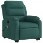 Dark Green Fabric Reclining Foot Massage Chair by vidaXL, Armchairs - Ref: Foro24-3204998, Price: 292,99 €, Discount: %