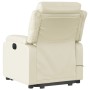 Cream-colored artificial leather foot massage recliner by vidaXL, Armchairs - Ref: Foro24-3205050, Price: 305,15 €, Discount: %