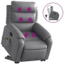 Gray Artificial Leather Foot Massage Recliner by vidaXL, Armchairs - Ref: Foro24-3205052, Price: 303,17 €, Discount: %