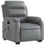 Sillón reclinable de masaje de pie cuero artificial gris de vidaXL, Sillones - Ref: Foro24-3205052, Precio: 327,99 €, Descuen...