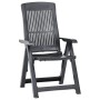 Reclining garden chairs 2 units anthracite gray plastic by vidaXL, Garden chairs - Ref: Foro24-48768, Price: 181,21 €, Discou...