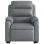 Sillón reclinable de masaje de pie cuero artificial gris de vidaXL, Sillones - Ref: Foro24-3205052, Precio: 327,99 €, Descuen...