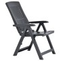 Reclining garden chairs 2 units anthracite gray plastic by vidaXL, Garden chairs - Ref: Foro24-48768, Price: 181,21 €, Discou...