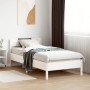 White pine wood bed frame with headboard 100x200cm by vidaXL, Beds and slatted bases - Ref: Foro24-842759, Price: 98,99 €, Di...