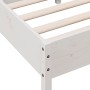 White pine wood bed frame with headboard 100x200cm by vidaXL, Beds and slatted bases - Ref: Foro24-842759, Price: 98,99 €, Di...