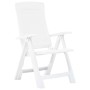 Reclining garden chairs, 2 units, white plastic by vidaXL, Garden chairs - Ref: Foro24-48760, Price: 168,41 €, Discount: %