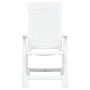 Reclining garden chairs, 2 units, white plastic by vidaXL, Garden chairs - Ref: Foro24-48760, Price: 168,41 €, Discount: %