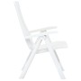 Reclining garden chairs, 2 units, white plastic by vidaXL, Garden chairs - Ref: Foro24-48760, Price: 168,41 €, Discount: %